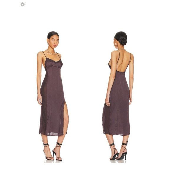 Intimately Free People City Cool Midi Slip Dress Size XS Ice Blue - Picture 2 of 14